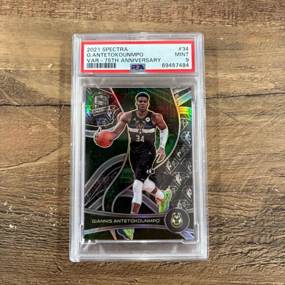 2021 PANINI SPECTRA 75TH ANNIVERSARY Giannis Antetokounmpo PSA 9 #34 - Picture 3 of 3